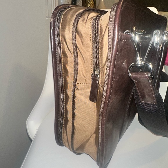 Coach Dark Brown Expandable Leather Briefcase - Picture 6 of 16